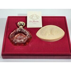 KSD Lalique Le Baiser Bath Love Set Toilet Natural Spray & Perfumed Soap France